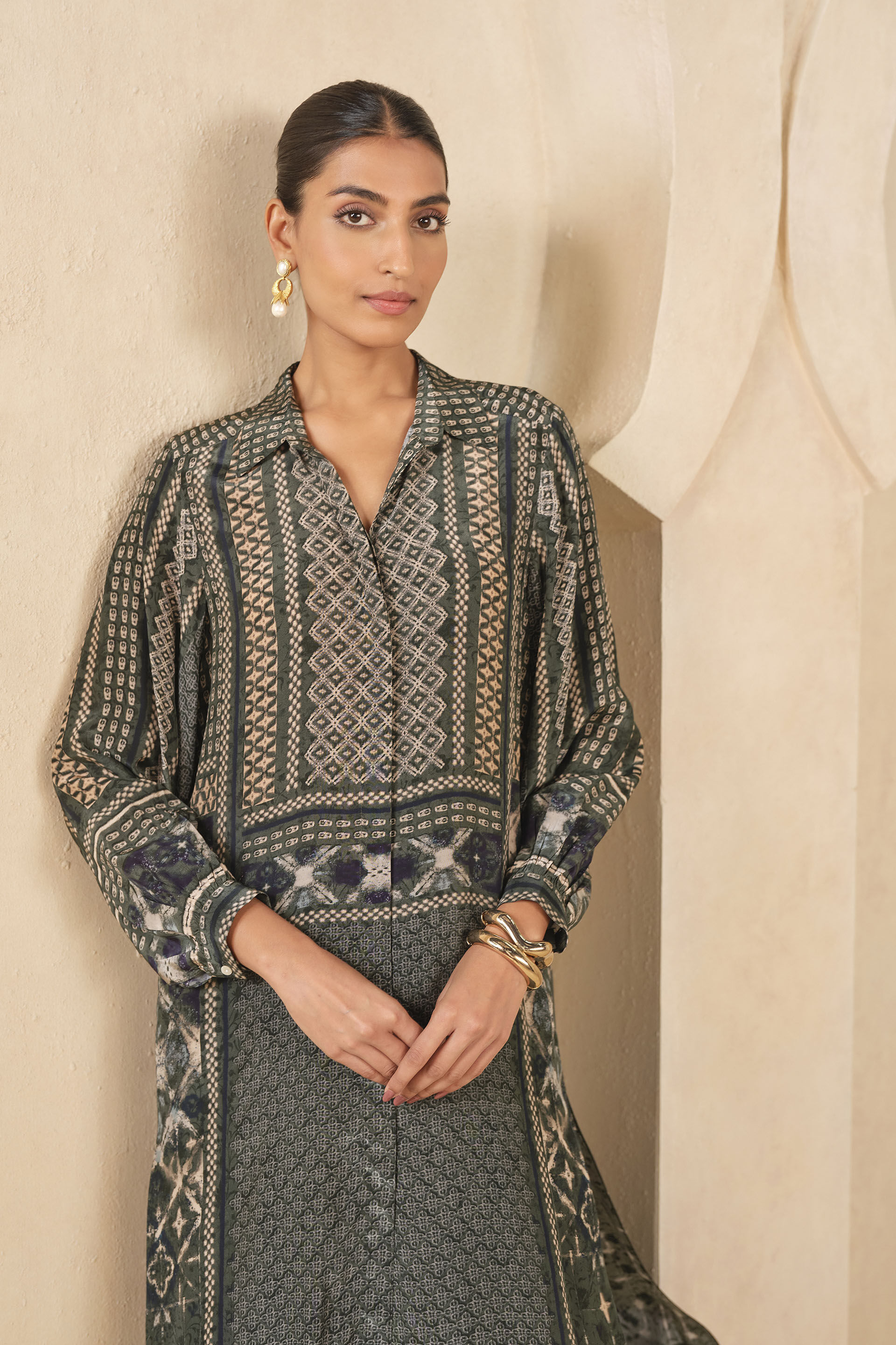 Elva Kurta Set - Green, Green, image 4
